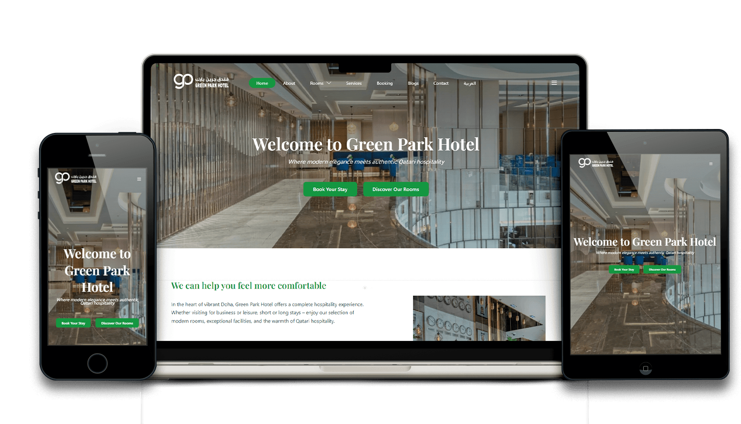 تصميم مواقع للفنادق